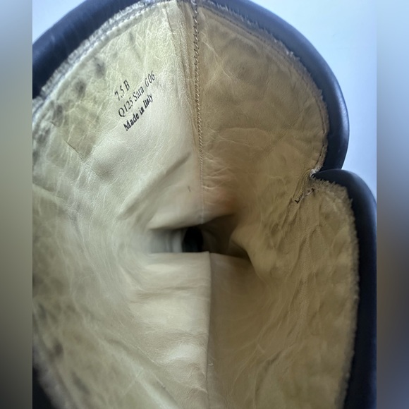 ♦️COACH Black Leather Knee High Boots Sara Boot Made in Italy Size 7.5B - Picture 11 of 11